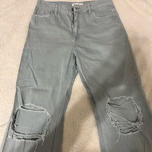 Light Blue Distressed Jeans
